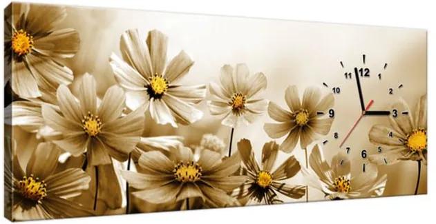Órás falikép Virágos szépség 100x40cm ZP1484A_1I