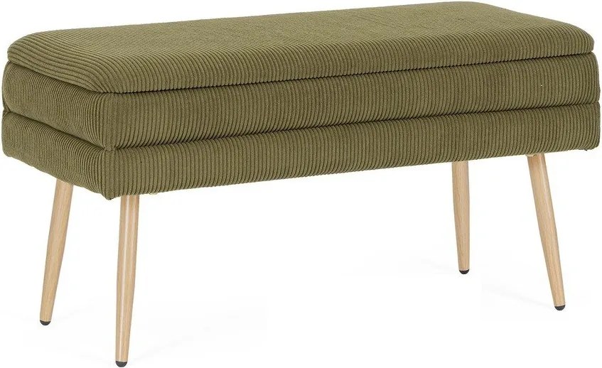 Zöld párnázott pad Olga – Bizzotto