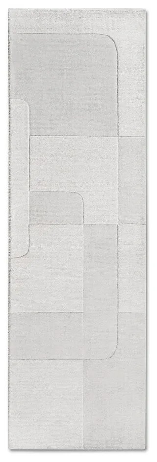 Krémszínű kézi szövésű gyapjú futószőnyeg 80x250 cm Charlotte – Villeroy&amp;Boch