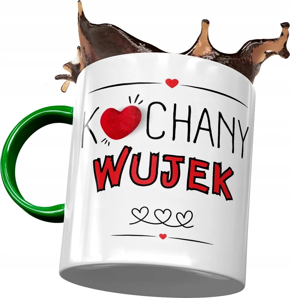 Zöld bögre Bácsi bácsinak Ajándék fényképes nyomtatással