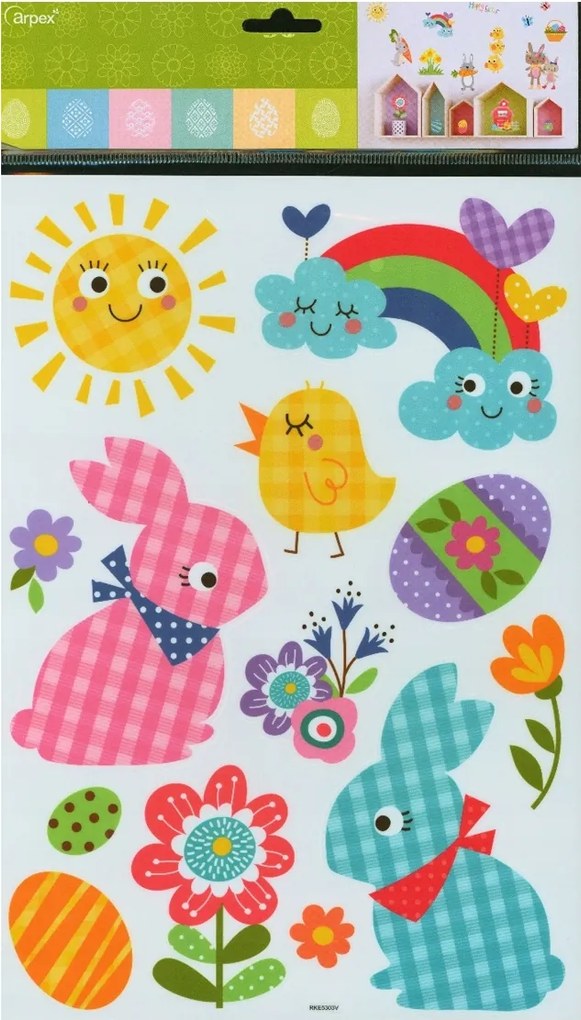 Dekoratív húsvéti matricák 13 db