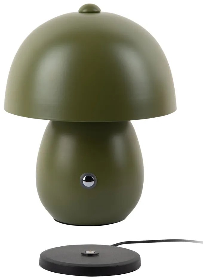 Sötétzöld LED asztali lámpa fém búrával (magasság 18 cm) Mono LED – Leitmotiv