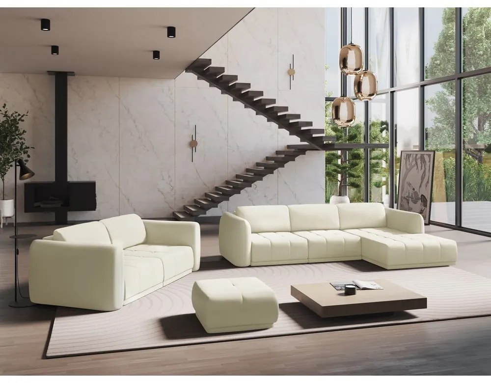 Fehér kanapé 210 cm Hoku – Makamii