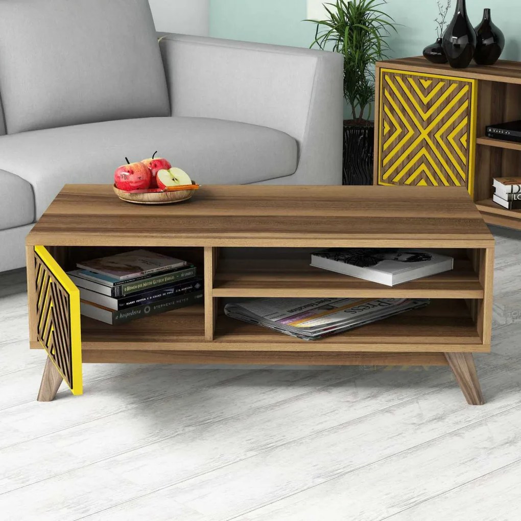 Inci - Walnut, Yellow
