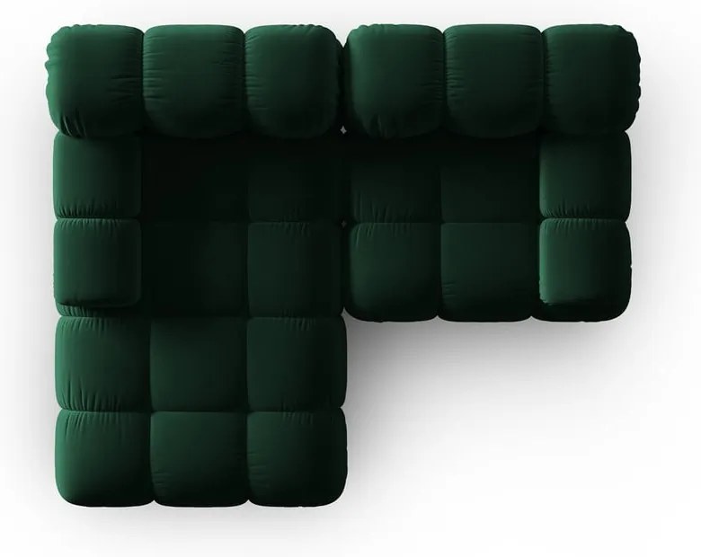 Zöld bársony kanapé 191 cm Bellis – Micadoni Home