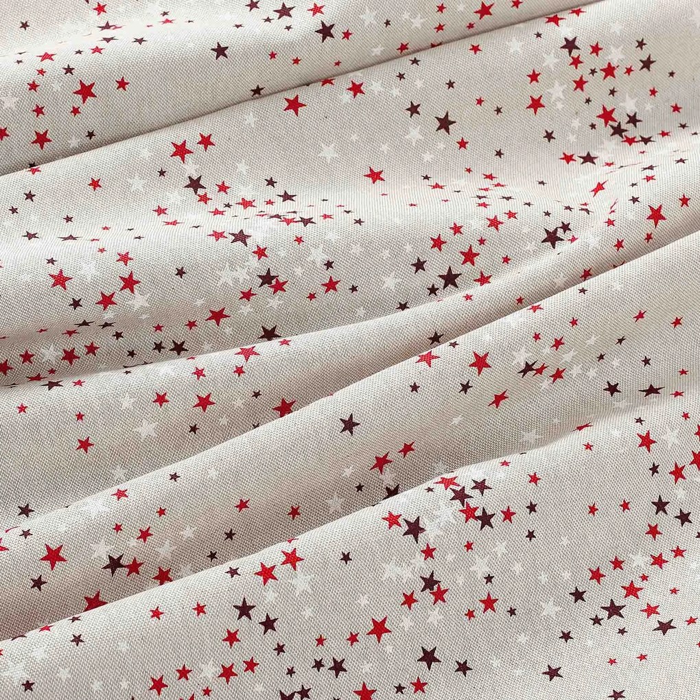 Goldea szögletes terítő valencia - csillagok natúr alapon 100 x 140 cm