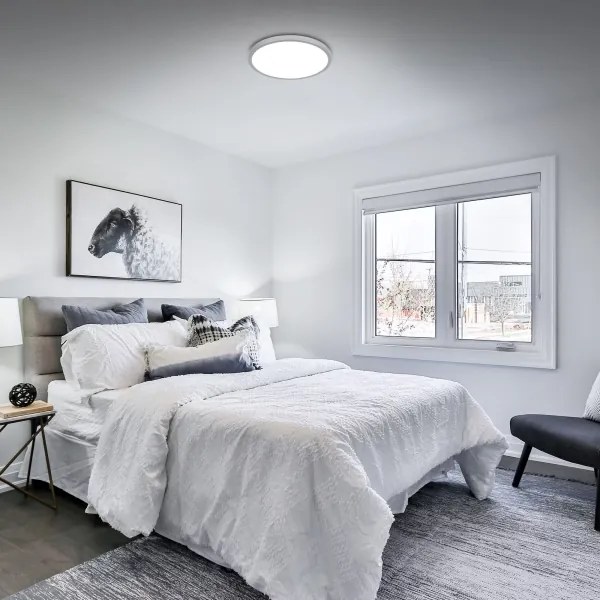 Briloner 3709-014 - LED RGBW Dimmelhető mennyezeti lámpa LED/22W/230V ezüst + távirányító