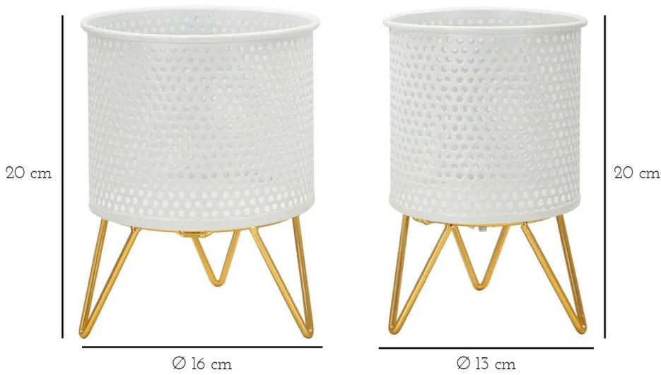 Vázatartó gázszett 2 db ø 16x20-13x20cm