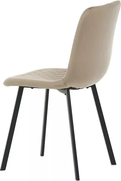 Sötét Bézs Bársony Étkezőszék. DCL-973 CAP4 Belföldi Raktárról