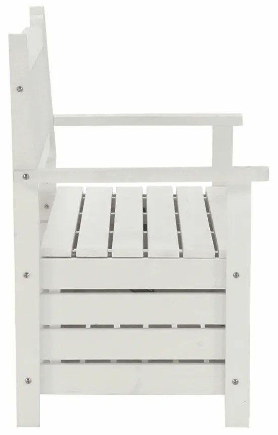Kerti pad, fehér, 123,5 cm, DILKA