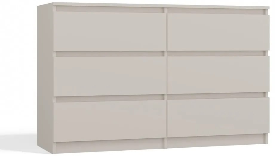 Kahsar M6 120 fiókos szekrény, 120x75x30 cm, kasmír