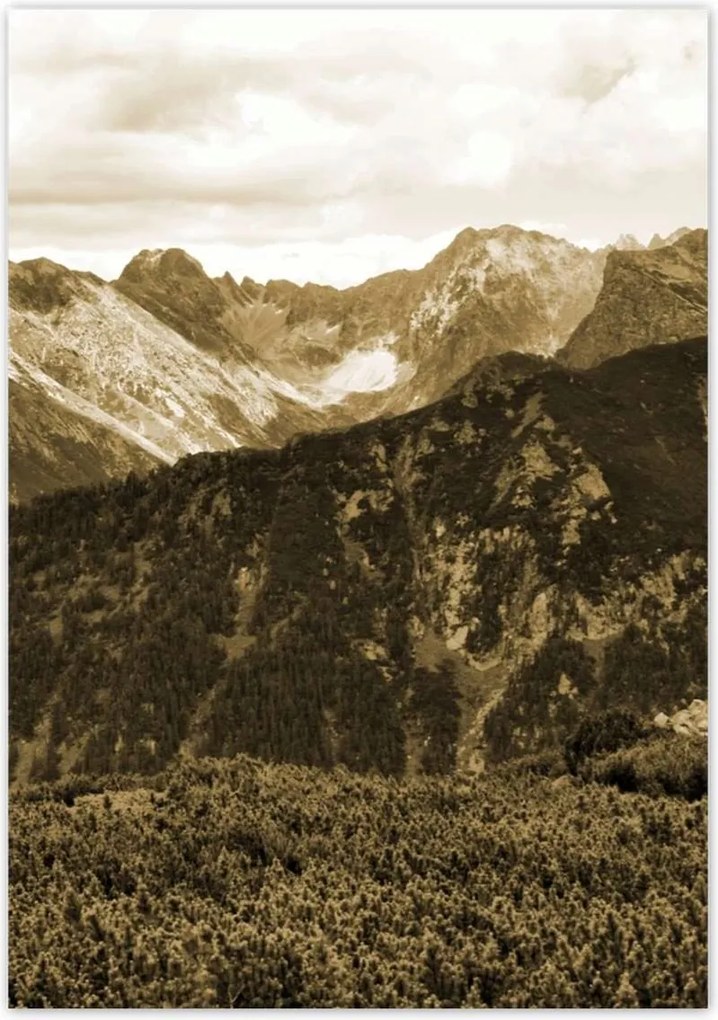 Poszterek 70x100 Tátra Lengyel hegyek Kilátás