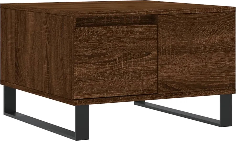 vidaXL barna tölgyszínű szerelt fa dohányzóasztal 55x55x36,5 cm