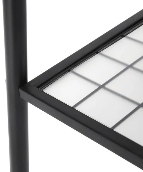 LINEA álló ruhafogas, fekete