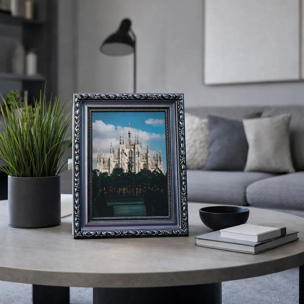 Milánó képkeret ezüst, egyedi méretre