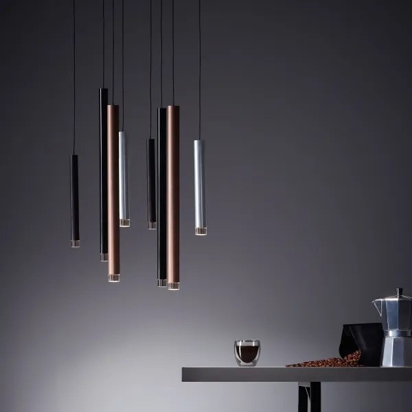 Brilliant - LED kábeles dimmelhető függeszték CEMBALO LED/32W/230V króm/fekete/barna