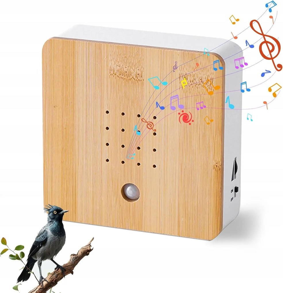Soundbox Birdsong Mozgásérzékelő madárcsicsergés hanggal 12cm