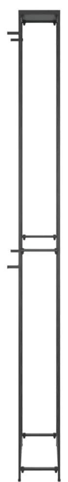 fekete kovácsoltvas bortartó 95 palackhoz 54 x 18 x 200 cm