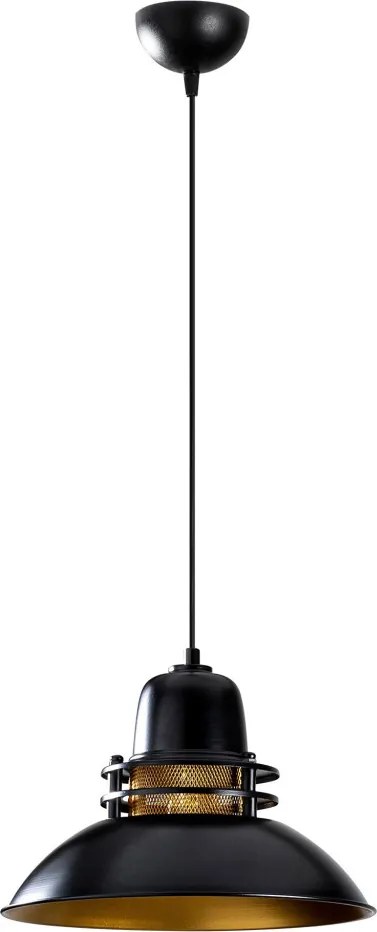 Berceste függőlámpa, fekete-arany