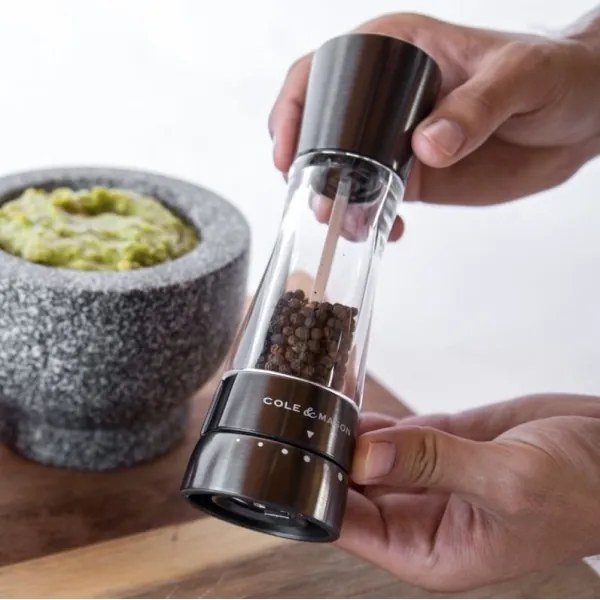 Cole&Mason DERWENT 2 részes só- és borsőrlő szett, 19 cm, antracit