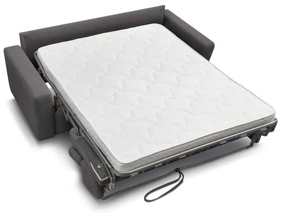 Sötétszürke kinyitható kanapé 215 cm Monaco – Bobochic Paris