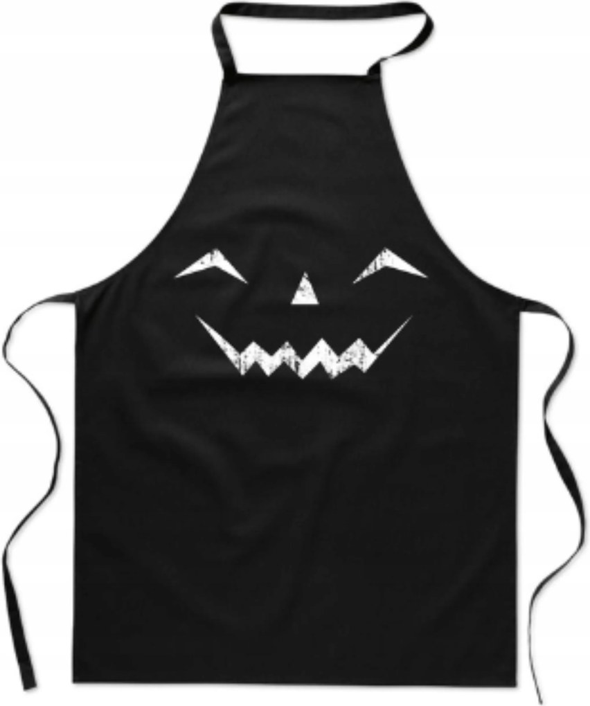 Konyhai Kötény Halloween nyomott mintával Ijesztő Vicces Mosoly Tök
