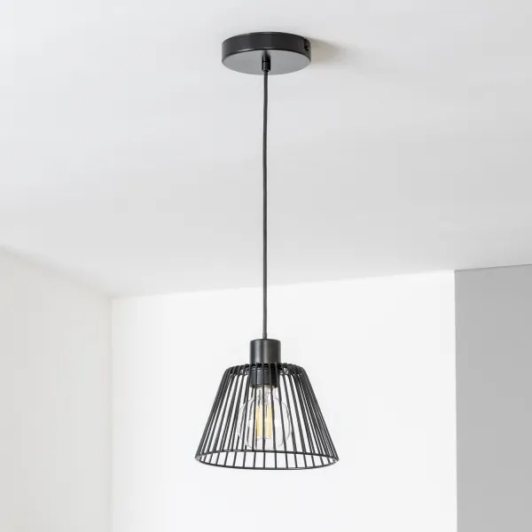 Brilagi - CERIA WIRE LED függőlámpa kábelen 1xE27/40W/230V Ø 21 cm fekete