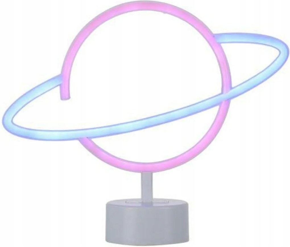 Just Light Saturn Led dekoratív asztali lámpa, többszínű, elemes