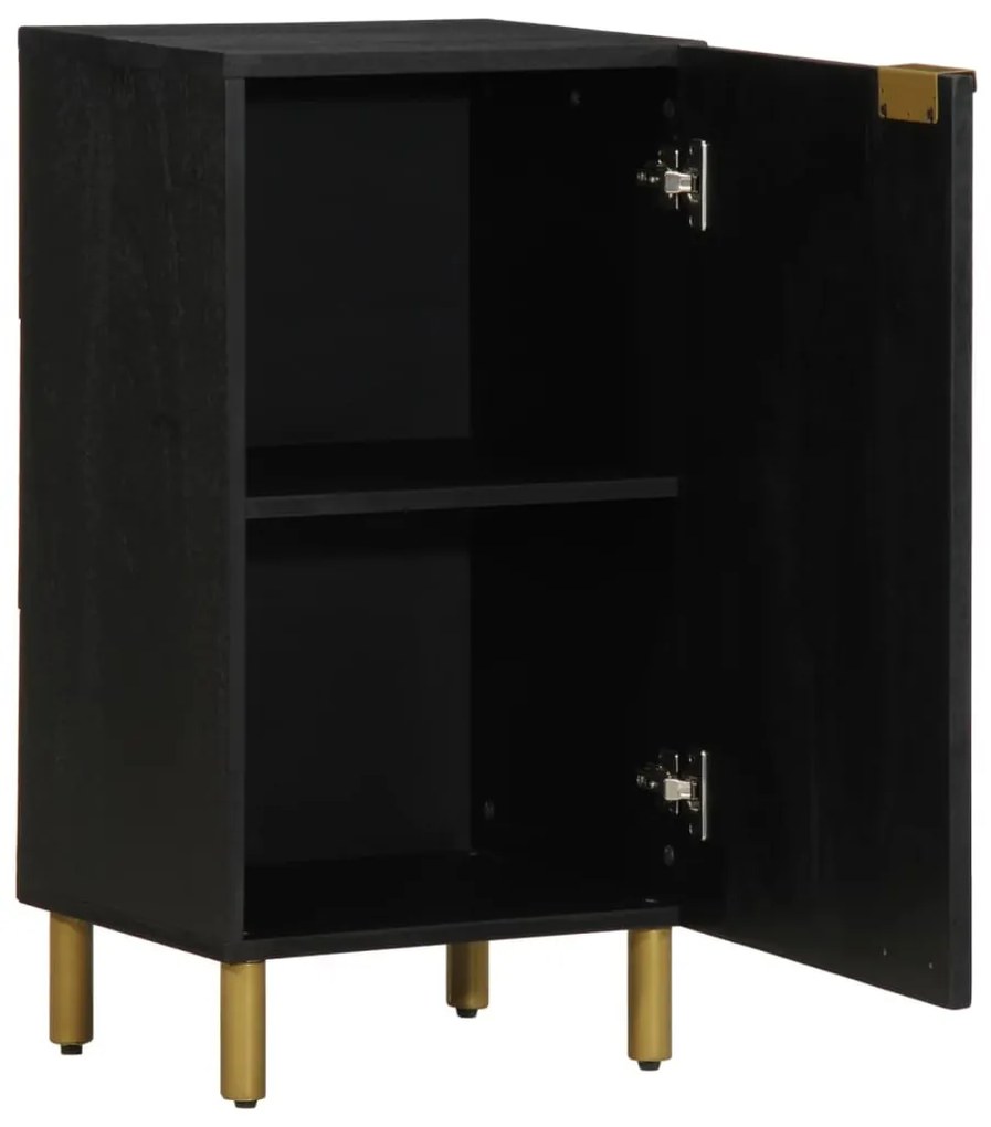 fekete szerelt fa tálalószekrény 40 x 33 x 75 cm