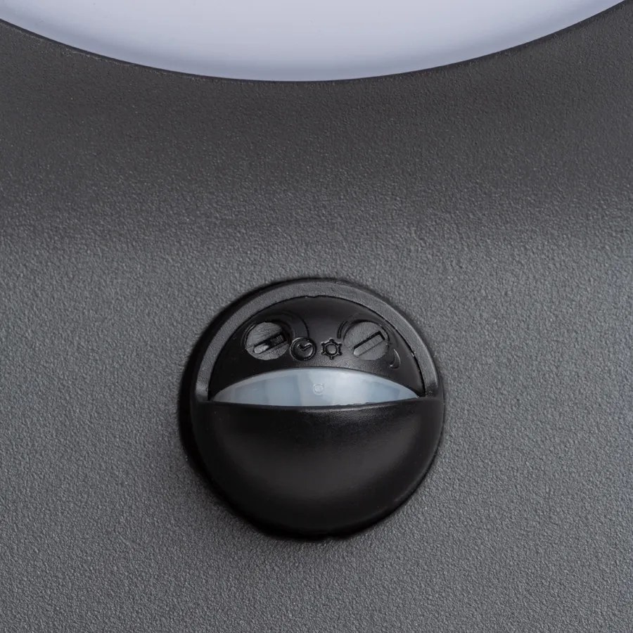 RENDL ELIA PIR fali lámpa antracitszürke 230V LED 9W IP44 3000K