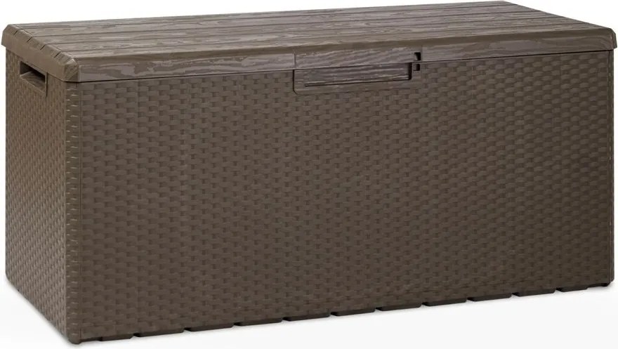 PORTOFINO Kerti műanyag láda 340 L barna