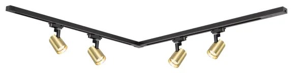 Spotlámpa sínrendszerrel VOLF 4xGU10/10W/230V arany/fekete