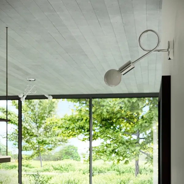 Sollux SL.1440 - Felületre szerelhető csillár  LOOP 3xE27/15W/230V króm