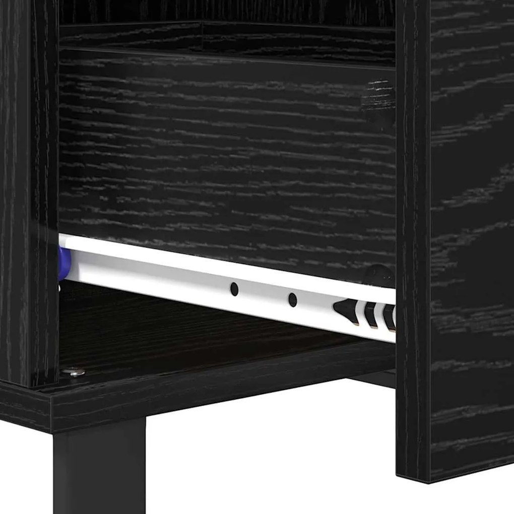 Dohányzóasztal fiókkal Musta tammi 55 x 55 x 36.5 cm Faanyag