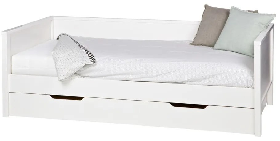 Fehér egyszemélyes ágy 90x200 cm Nikki – WOOOD
