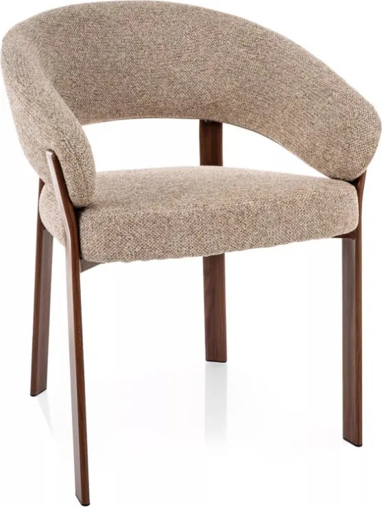 Nagoja D étkezőszék bézs/dió