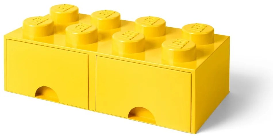 Sárga 2 fiókos tárolódoboz - LEGO®