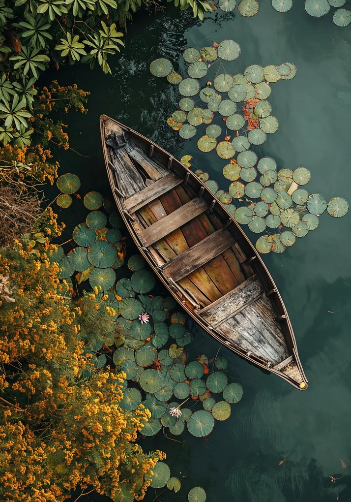 Poszter 70x100cm Hajó a természet között