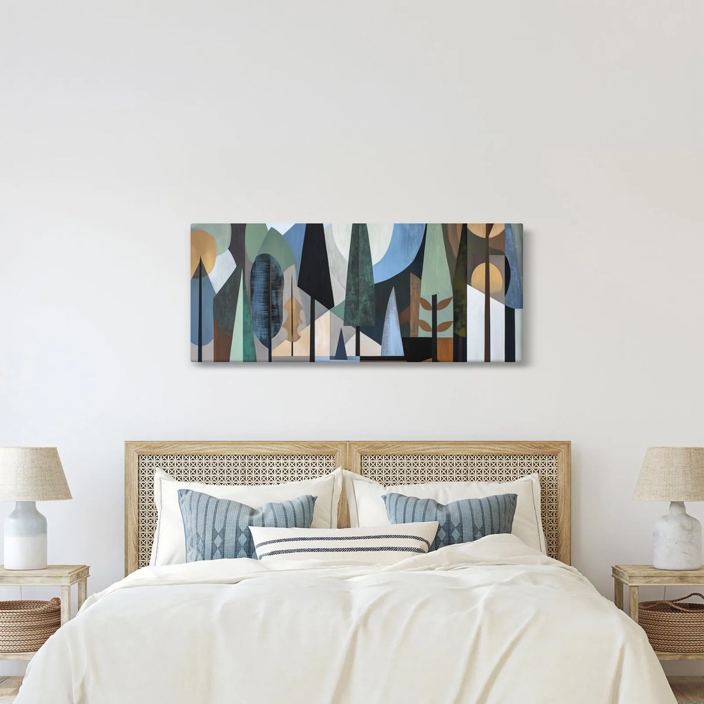 Kép - Természetes geometriai absztrakció II. (120x50 cm)