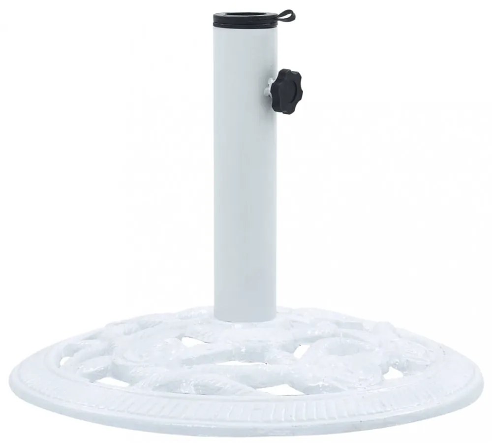 fehér öntöttvas napernyőtalp 9 kg 40 cm