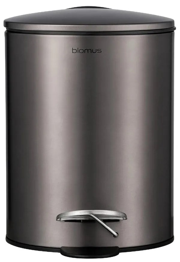 Sötétbarna acél pedálos szemetes 3 l Tubo – Blomus