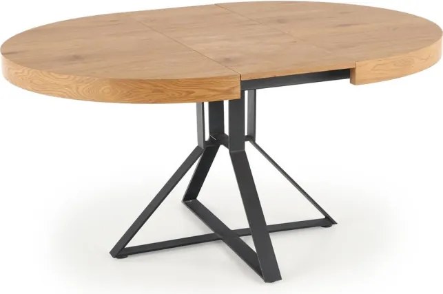 Mercy bővíthető étkezőasztal – arany tölgy / fekete 120 – 160 cm