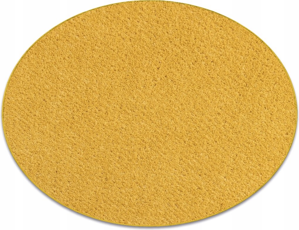 Szőnyeg kerek 170 Eton sárga sima egyszínű @70648
