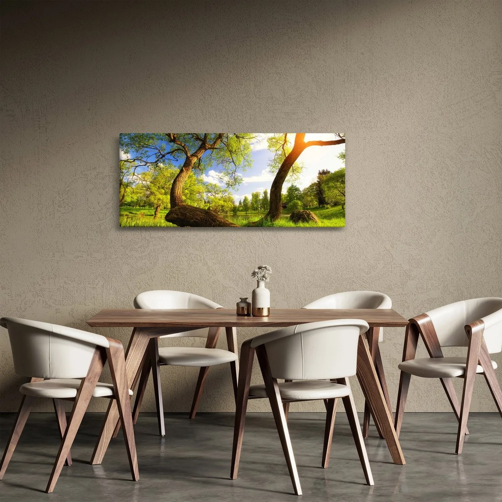 Kép egy tavaszi rétről (120x50 cm)