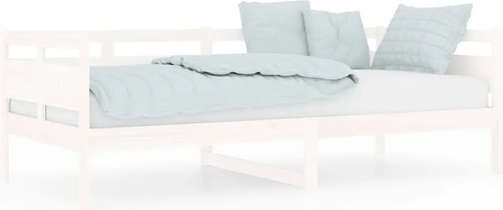 vidaXL fehér tömör fenyőfa kanapéágy 90 x 200 cm