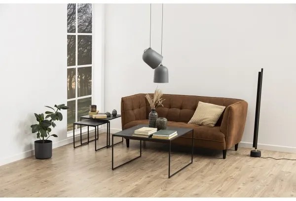 ALMA 2 db antracit konferencias asztal szett