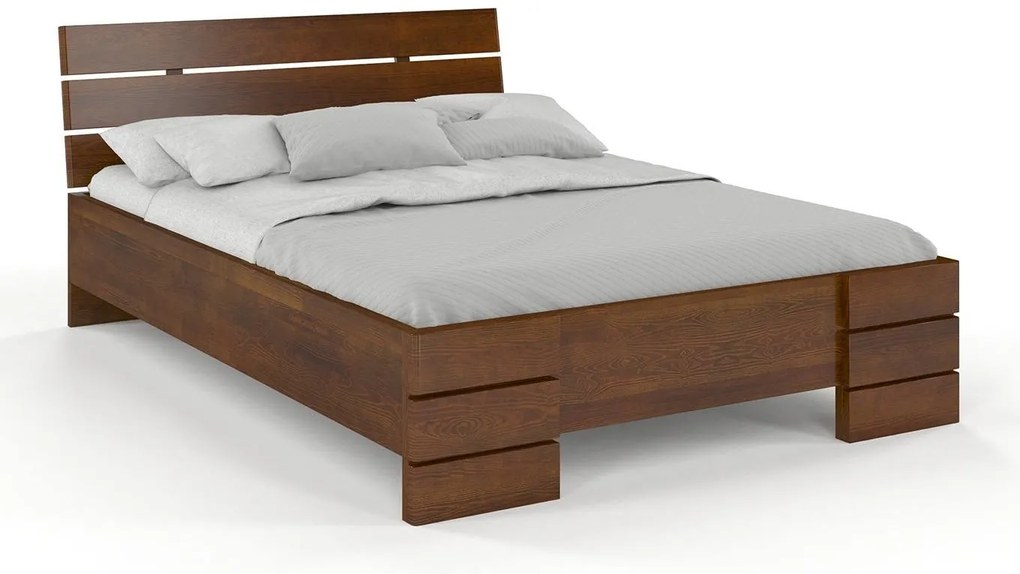 Franciaágy 160 cm Lorenskog High (borovi fenyő). Akció -28%. 800244