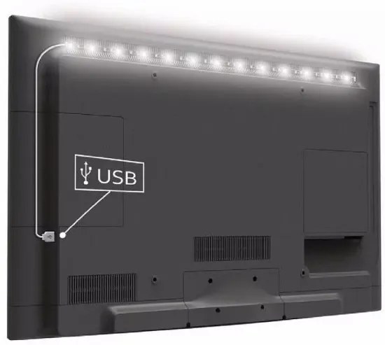 Zaparkorun LED RGB szalag TV mögé - 5 m