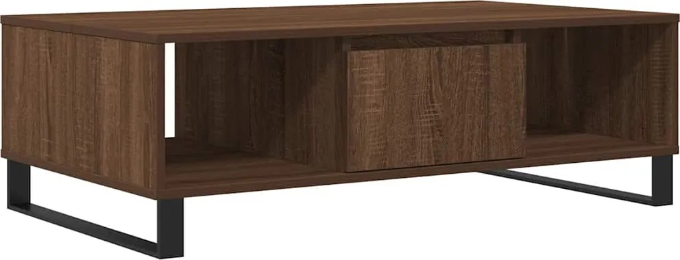 vidaXL barna tölgyszínű szerelt fa dohányzóasztal 104 x 60 x 35 cm