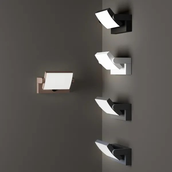 Ideal Lux -LED Kültéri fali lámpa érzékelővel SWIPE LED/21W/230V CRI 90 IP54 barna